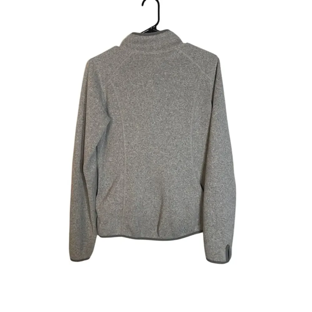 The North Face Women’s Gray Fleece Full Zip Jacket Long Sleeve Casual Medium - Picture 2 of 8